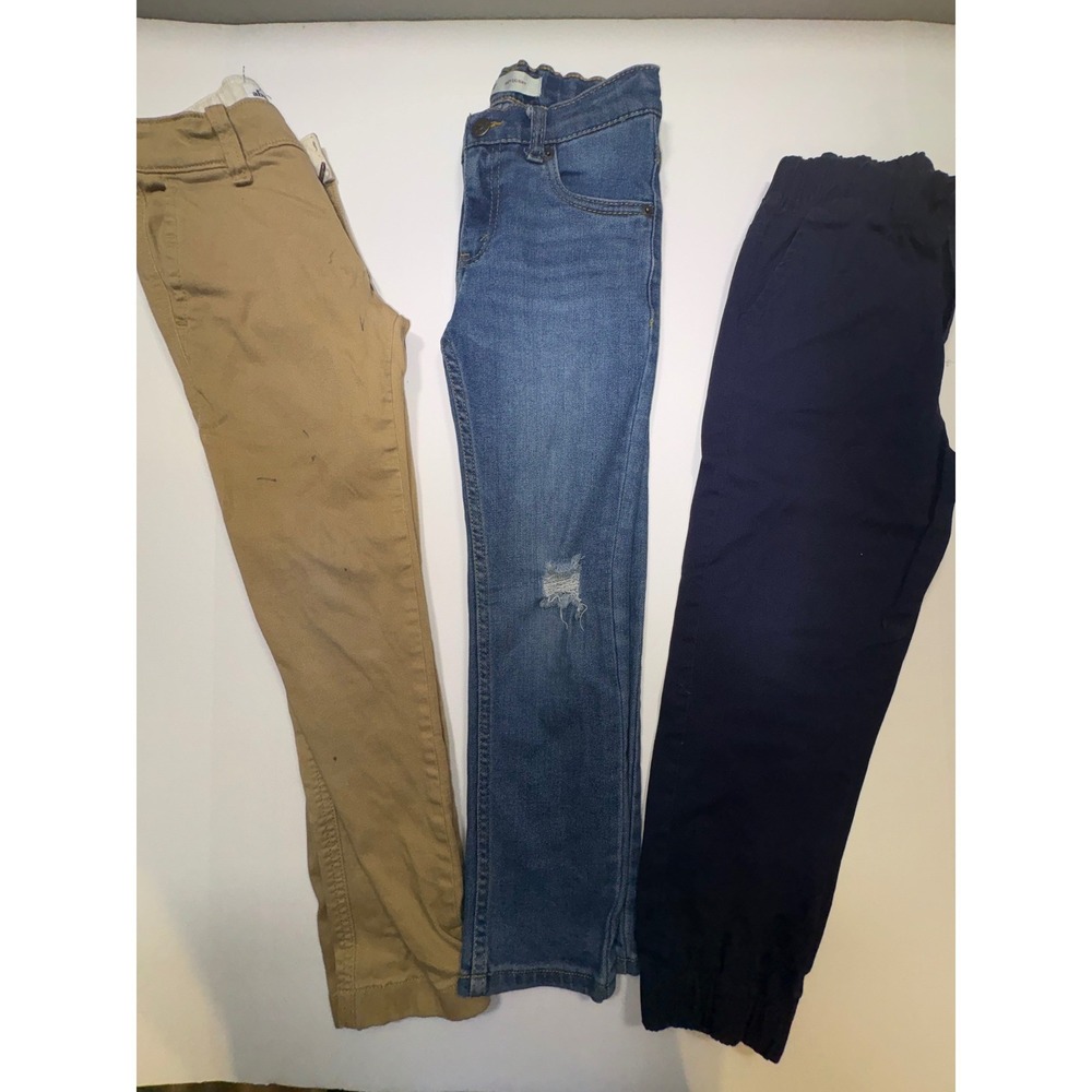 Boys Pants Bundle Levi's 510 Skinny Jeans Abercrombie Chinos Navy Joggers Sz 7/8